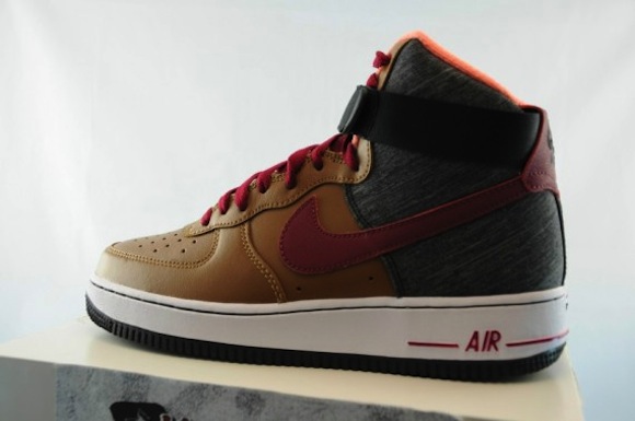 Nike Air Force 1 Hi Ale Brown Noble Red New Release