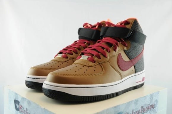 Nike Air Force 1 Hi Ale Brown Noble Red New Release