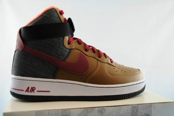 Nike Air Force 1 Hi Ale Brown Noble Red New Release