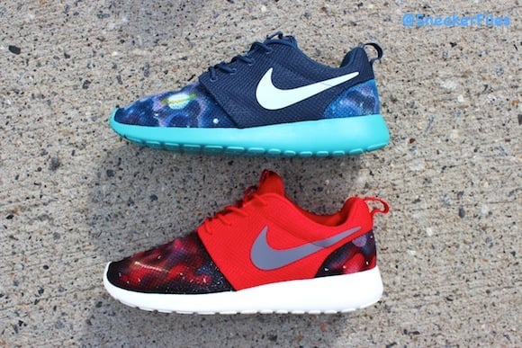 Nike Roshe Run Nebula Blues Nova Reds Customs by EddieGvrciv