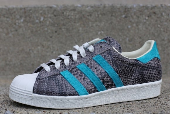 adidas Superstar 80 Turquoise Grey New Release