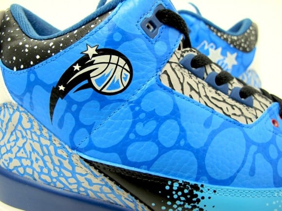 Air Jordan III Orlando Magic Customs by Sekure D