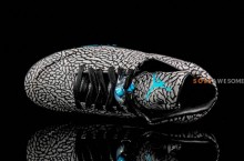 All Black Leather Michael Jordans With Blue 23 Buy Jordans At Retail Price