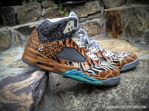 Air Jordan V Noahs Ark By Mache Customs