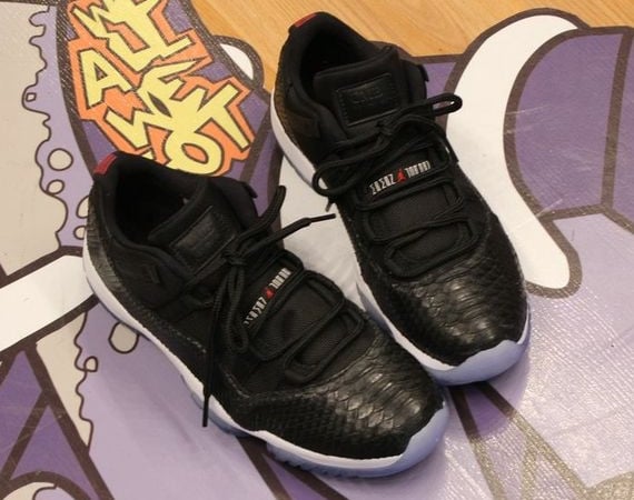 Air Jordan XI Low Black Python by CMB Kicks