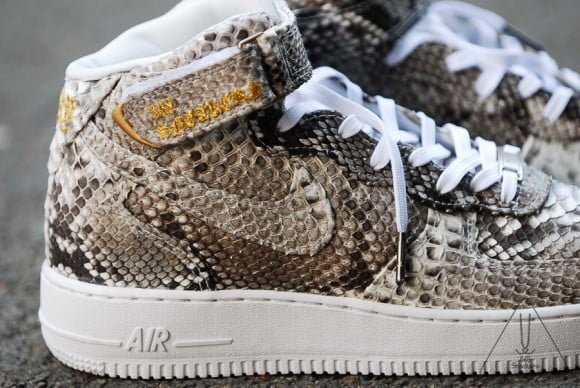 Nike Air Force 1 Mid Python Customs by 368Sneakers