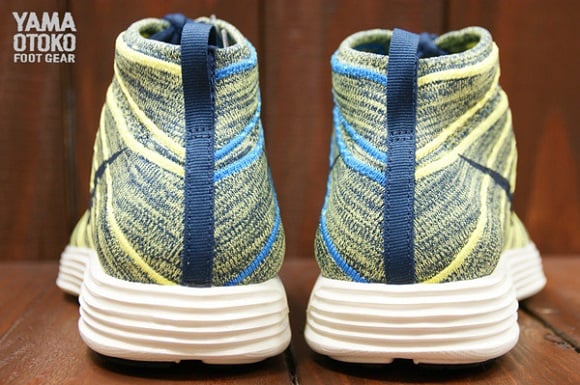 Nike Flyknit Chukka Squadron Blue Electric Yellow First Look