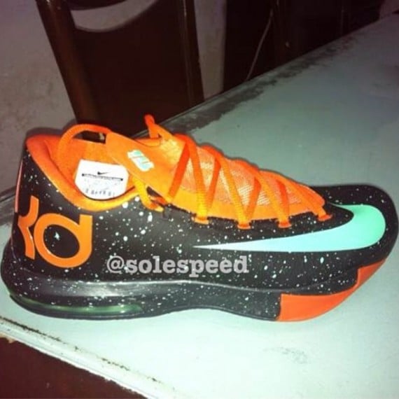 Nike KD VI Black Orange Mint Speckle First Look