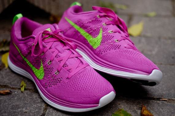 Nike WMNS Flyknit Lunar1+ Club Pink Electric Green Now Available Kith
