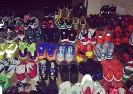 Wale Shows Off One of his Sneaker Rooms