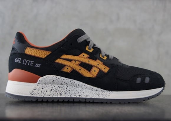 asics gel lyte iii black tan brown