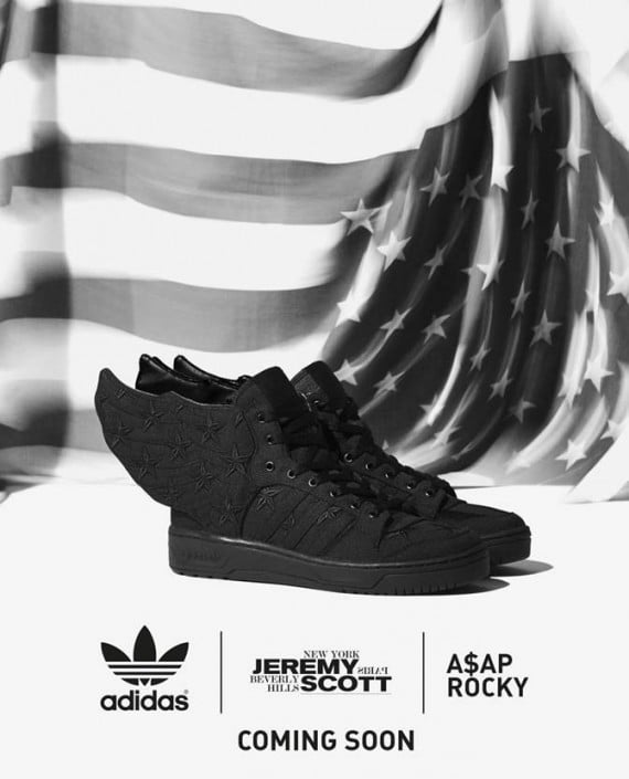 A$AP Rocky x adidas Originals Jeremy Scott Wings 2.0 Black Flag