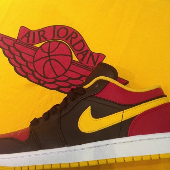 jordans red and yellow
