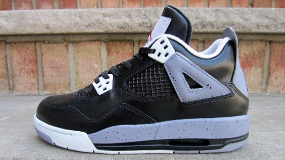 Air Jordan IV GS Black Cement Customs by FETTi D’BIASI