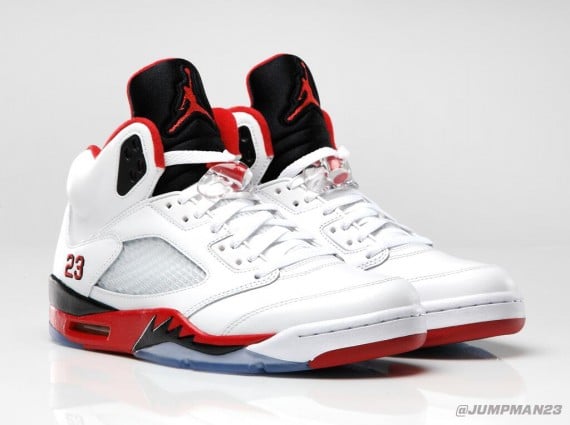 Air Jordan V Fire Red Official Image
