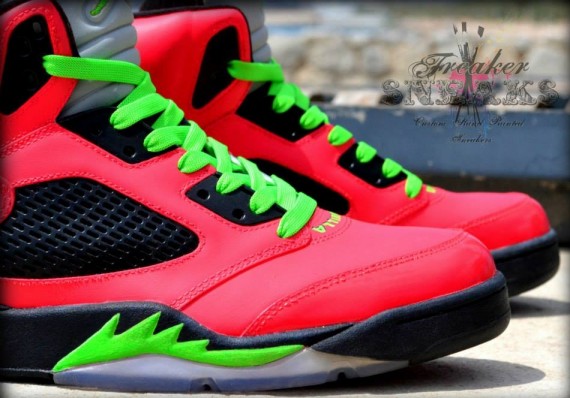 Air Jordan V Vanilla Ice Custom by Freaker Sneaks