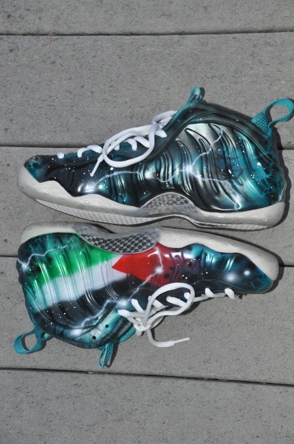 Nike Air Foamposite One United Nations Customs by DEZ Customz