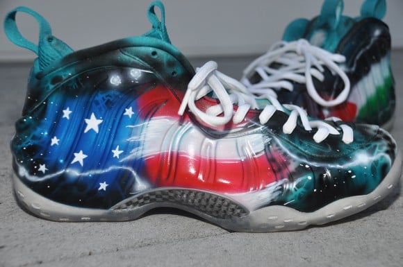 Nike Air Foamposite One United Nations Customs by DEZ Customz