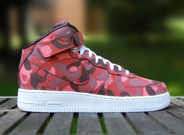 bape custom air force ones