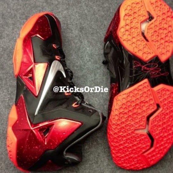 Nike LeBron XI Red Black Preview