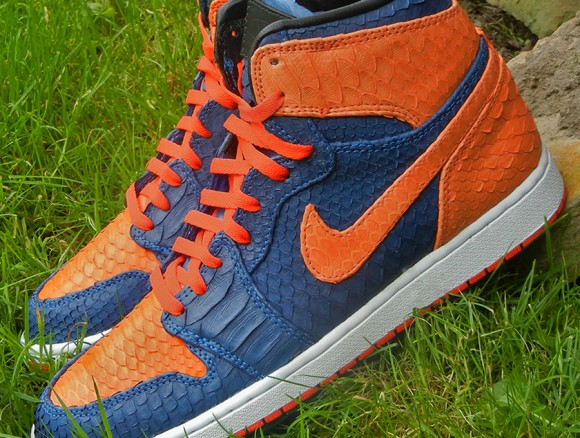 Air Jordan 1 Knicks Python by JBF Customs