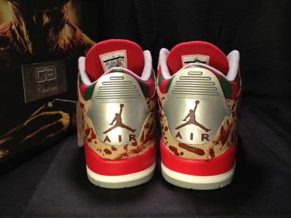 Air Jordan III Freddy Krueger by GB Customs