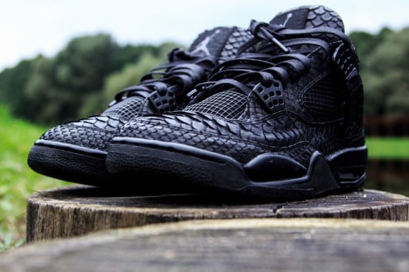 Air Jordan IV Black Python Customs by McMaggi