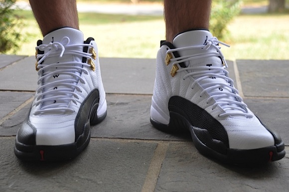 Air Jordan XII 12 Retro Taxi On Feet Images SneakerFiles