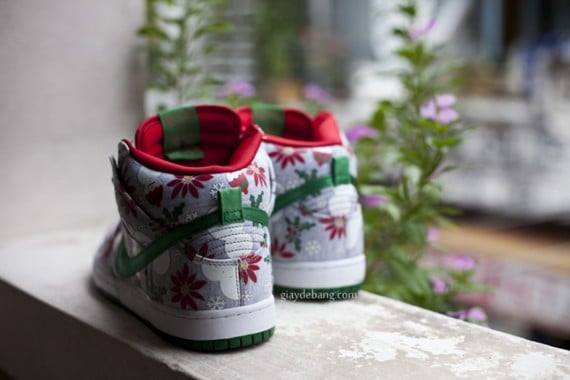 CNCPTS x Nike SB Dunk High Ugly Christmas Sweater Another Look