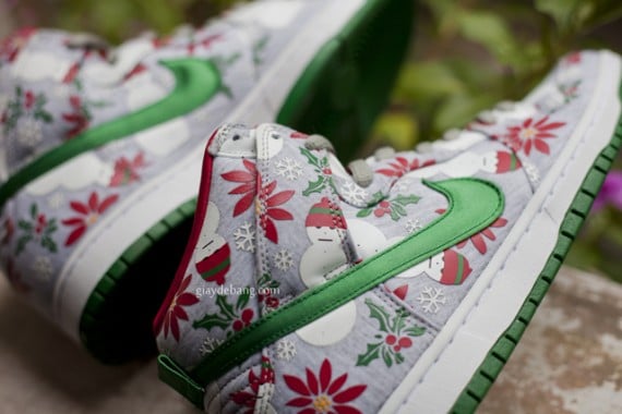 CNCPTS x Nike SB Dunk High Ugly Christmas Sweater Another Look
