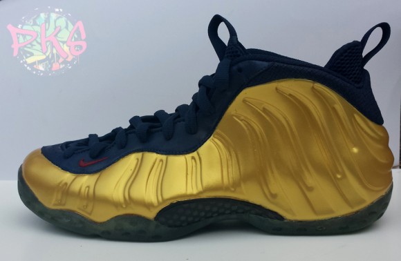 Nike Foamposite One Olympic Gold by pkcustoms