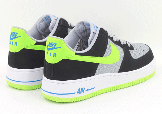 Nike Air Force 1 Low Black Grey Volt