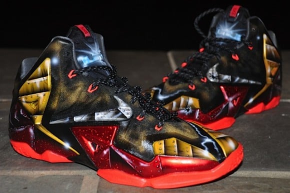 Nike LeBron 11 Mach 6 Ironman Customs by Dez Customz