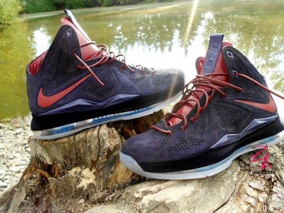Nike LeBron X EXT Plum Customs by Zadeh Kicks