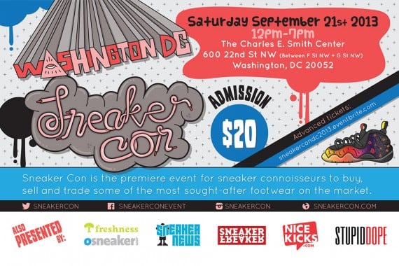 Sneaker Con Washington DC September 2013 Event Reminder