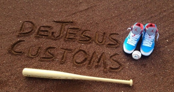 Air Jordan 5 Toronto Blue Jays by DeJesus Customs