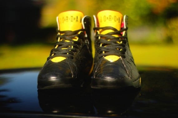 Air Jordan 7 Crude Brood Customs by Rocket Boy Nift