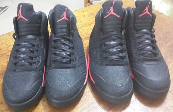 Air Jordan V (5) 3Lab5 ‘Black/Red’ | New Image