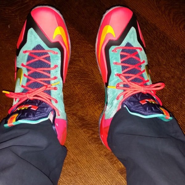 LeBron James Previews 1-of-1 Nike LeBron XI (11) ‘Multicolor’ PE