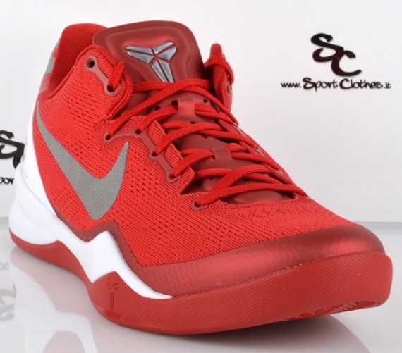 Nike Kobe VIII (8) TB 'Red/White-Silver 