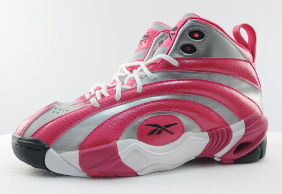 Reebok Shaqnosis GS Silver Pink Snake