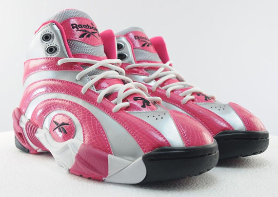 Reebok Shaqnosis GS Silver Pink Snake