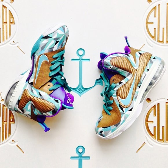 Nike LeBron 9 “Crystal Lake Gems” Customs by El Cappy
