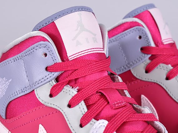 peach pink and silver jordans