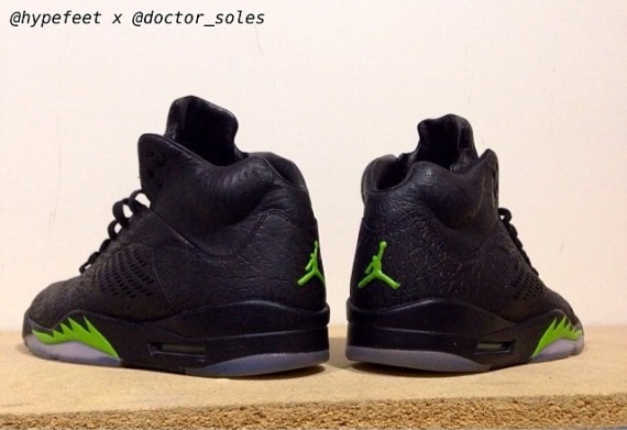 Air Jordan 3Lab5 Altitude Green Customs by Doctor Soles