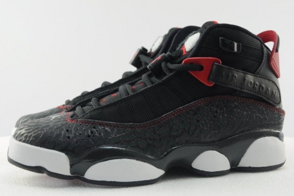Jordan 6 Rings GS Elephant Black Gym Red