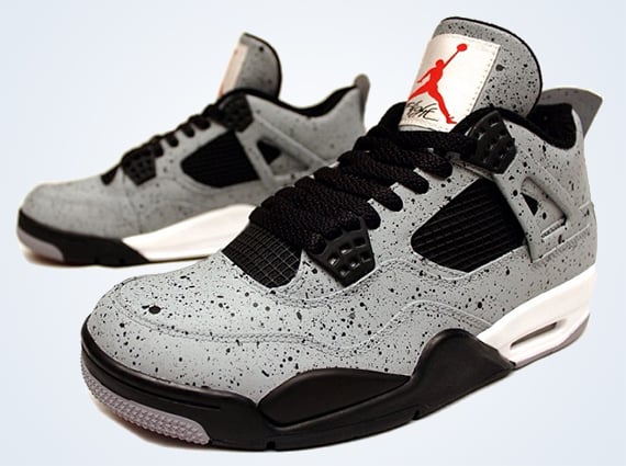 Air Jordan 4 Cement Flip Customs by PKZUNIGA