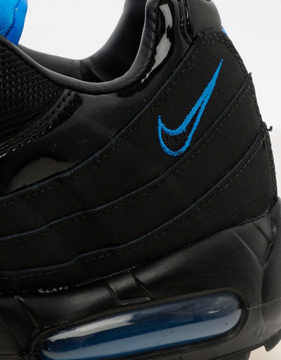 Nike Air Max 95 Black Patent Leather Photo Blue Now Available