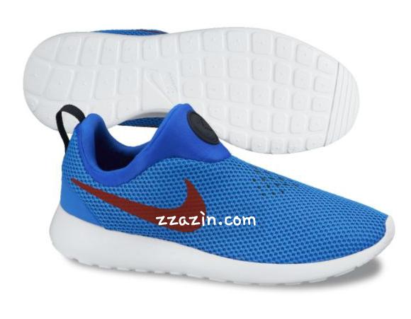 nike slip ons blue