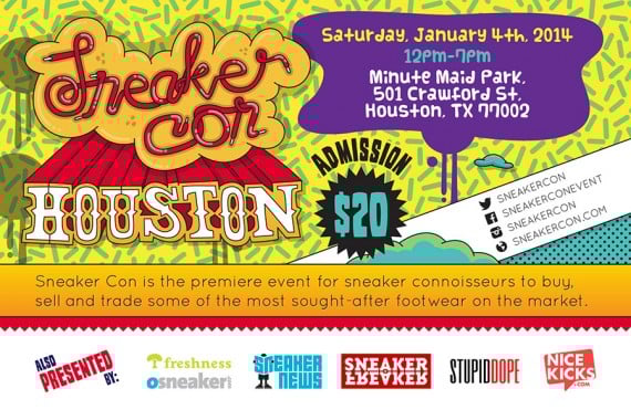 Sneaker Con Houston Saturday January 4th 2014